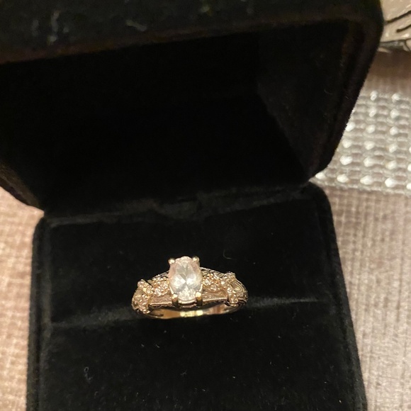 GENERATIONS 1912 14KT MORGANITE & PINK DIAMOND RING SIZE 6 - Picture 2 of 11